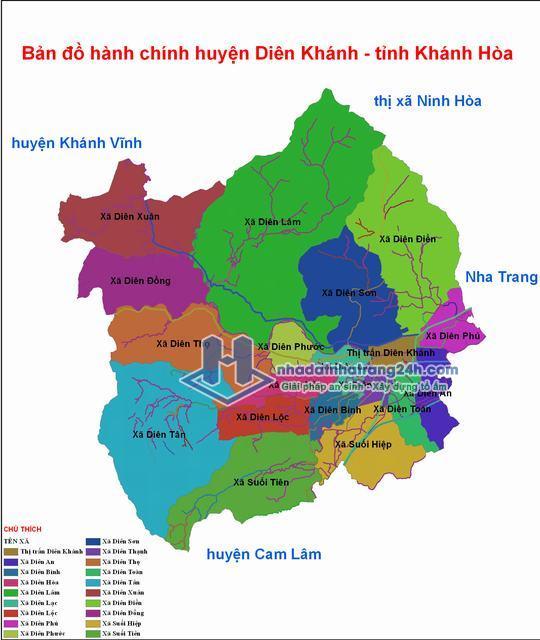 Bản đồ quy hoạch xã Diên Thọ Diên Khánh