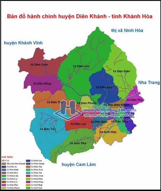 Bản đồ quy hoạch xã Diên Toàn Diên Khánh