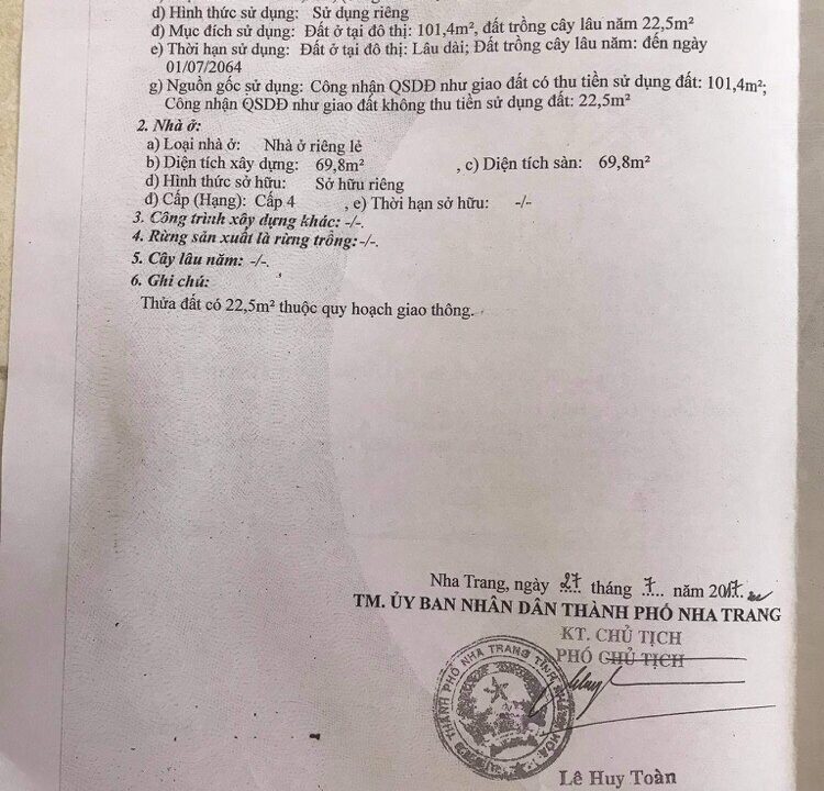 Bán nhà đường Chế Lan Viên Nha Trang