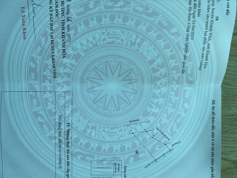 Bán đất xã khánh trung khánh vĩnh