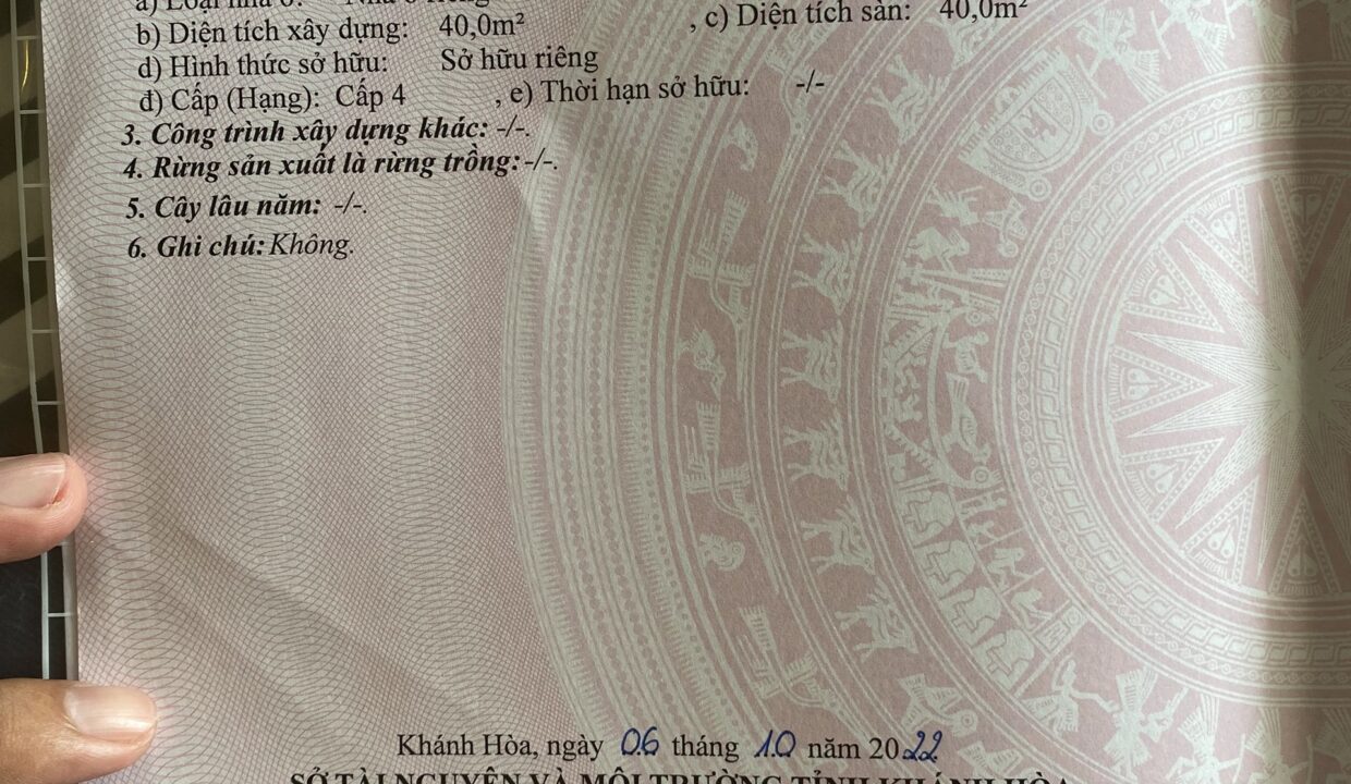 Bán nhà mặt tiền đường A6 VCN Phước Hải